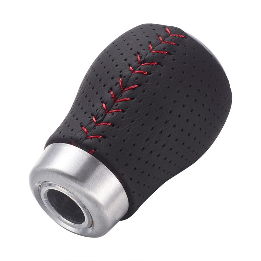5 Speed Car Gear Shift Knob Manual Transmission Shift Lever Black & Red