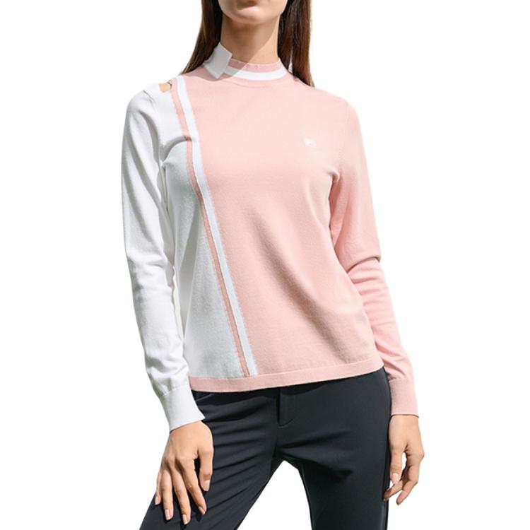 Fila Golf Series Comfortable Skin-Friendly Soft Knit Sweater Women Sweater Sweet-Pink A11W315404F-LP