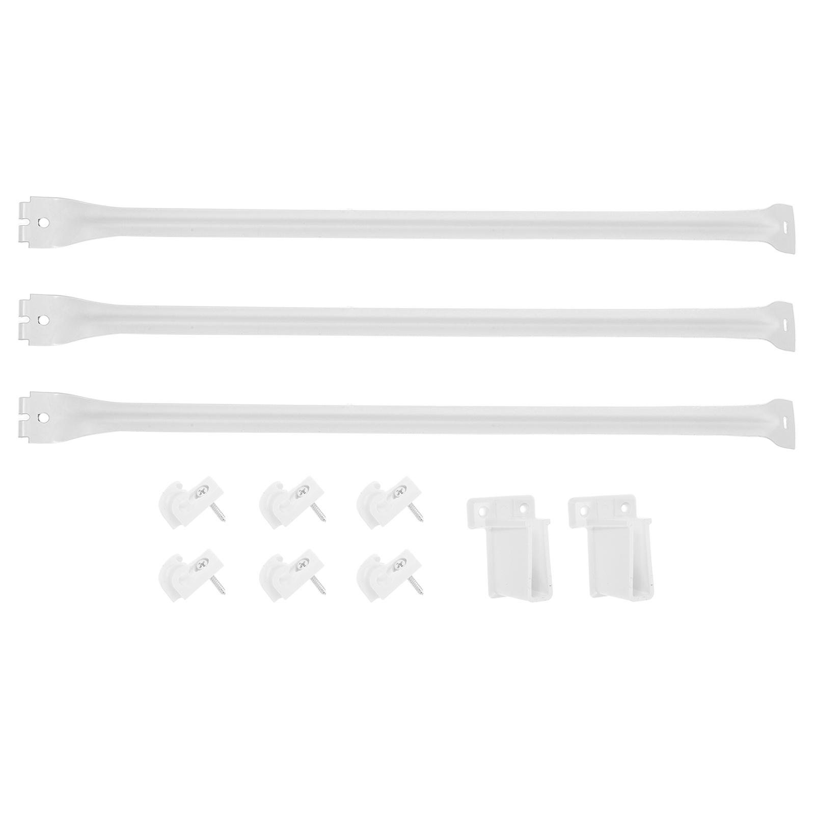 

1 Set Wire Shelf Brackets For Kitchen Heavy Duty Support Closet Bathroom Organization Accessories Plastic End Brackets Hardware other