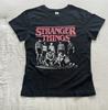 Youth Large Netflix Stranger Things Black T-Shirt Short Sleeve