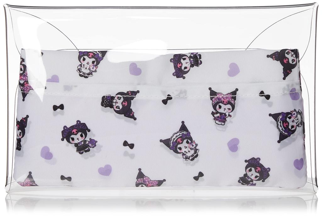 Clear multi case with pouch Kuromi flyer series