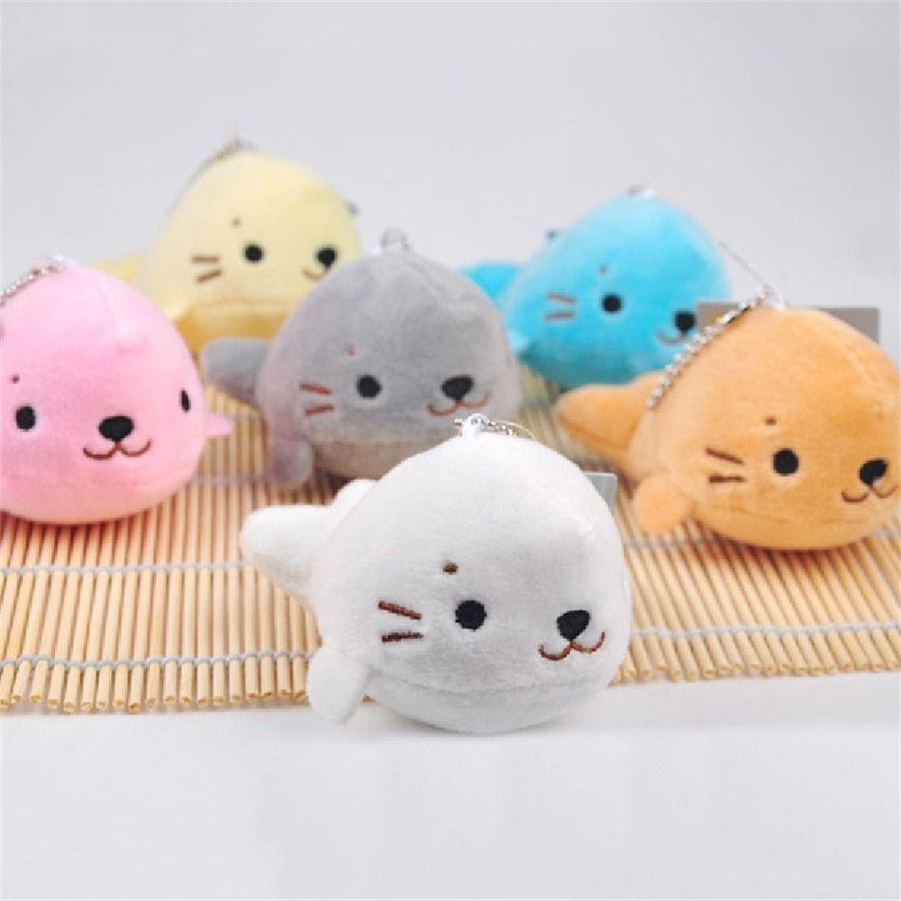 

Seal Pendant Keyring Plush Toy Plush Doll Plush Keychain Seal Stuffed Toy Sea Seal Plush Keyring