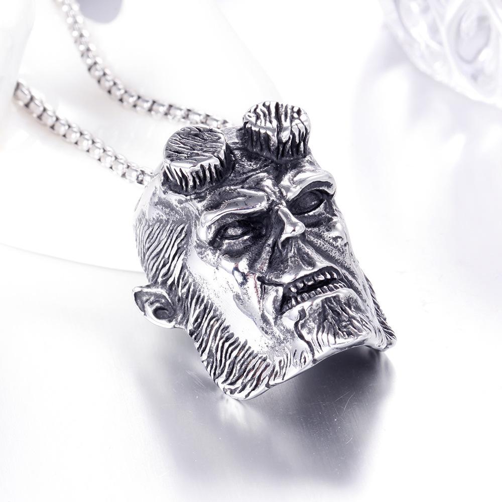 European and American Fashion Personality Retro Skull Men Atmospheric Alloy Pendant