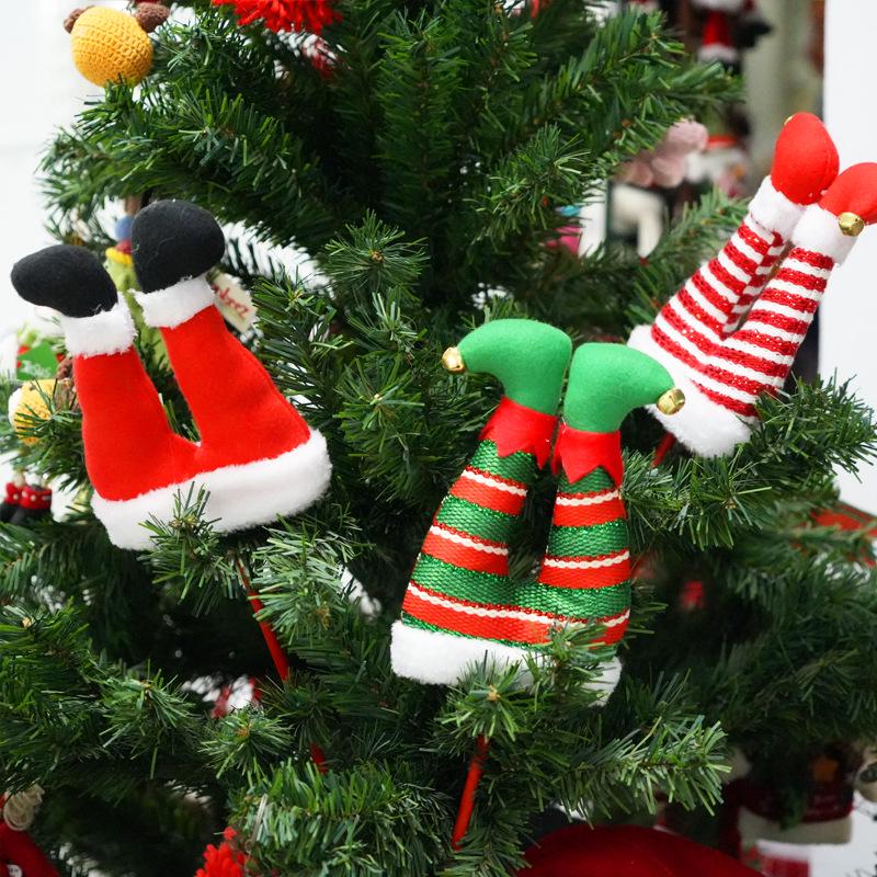 Elf Leg Stake Tree Topper - Indoor/Outdoor Christmas Decoration