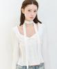 ILLIGO Pintuck Flare Blouse White