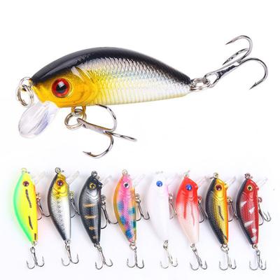3D Eyes Minnow Type 5 cm 4,2 g 8 Farben 0,5–1,5 m Tiefe Angelköder Süßwasser Künstlicher Biss