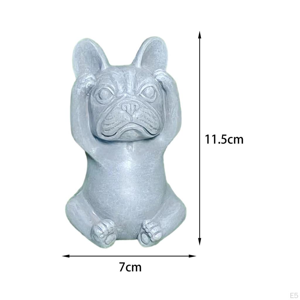 Statue Dog Sculpture Creative Sitting Garden Ornaments Outdoor Flower Beds Decor Gift