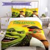 3dílná sada povlečení Shrek Uzavírání na zip Obsahuje 1 povlak na přikrývku a 2 povlaky na polštář, Měkké a pohodlné pro všechna roční období.