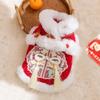 Winter Warm Pet Dog Sweater Vest With Tassel Trim Thick Fleece Lined Small To Medium Dogs Chinese Style