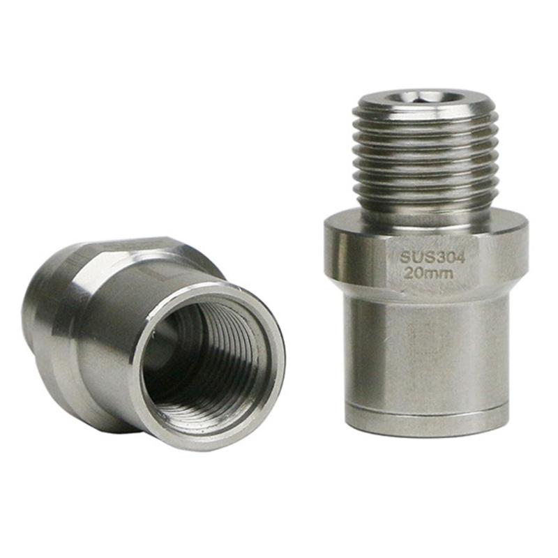 2pcs Solid Bike Pedals Thread Converter Stainless Steel Hubs Convert Accessories for Enhancing Cycling Experience