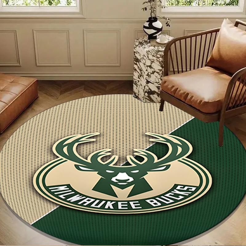 Bucks Team Logo Artwork Round mat, Anti-slip Circle Carpet Chair rug For livingroom,Bedroom, doormat home decor Gift Christmas Gifts