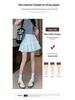 2025 New Summer A-Line White Lace Pleated Ballet-Inspired Skirt for Women