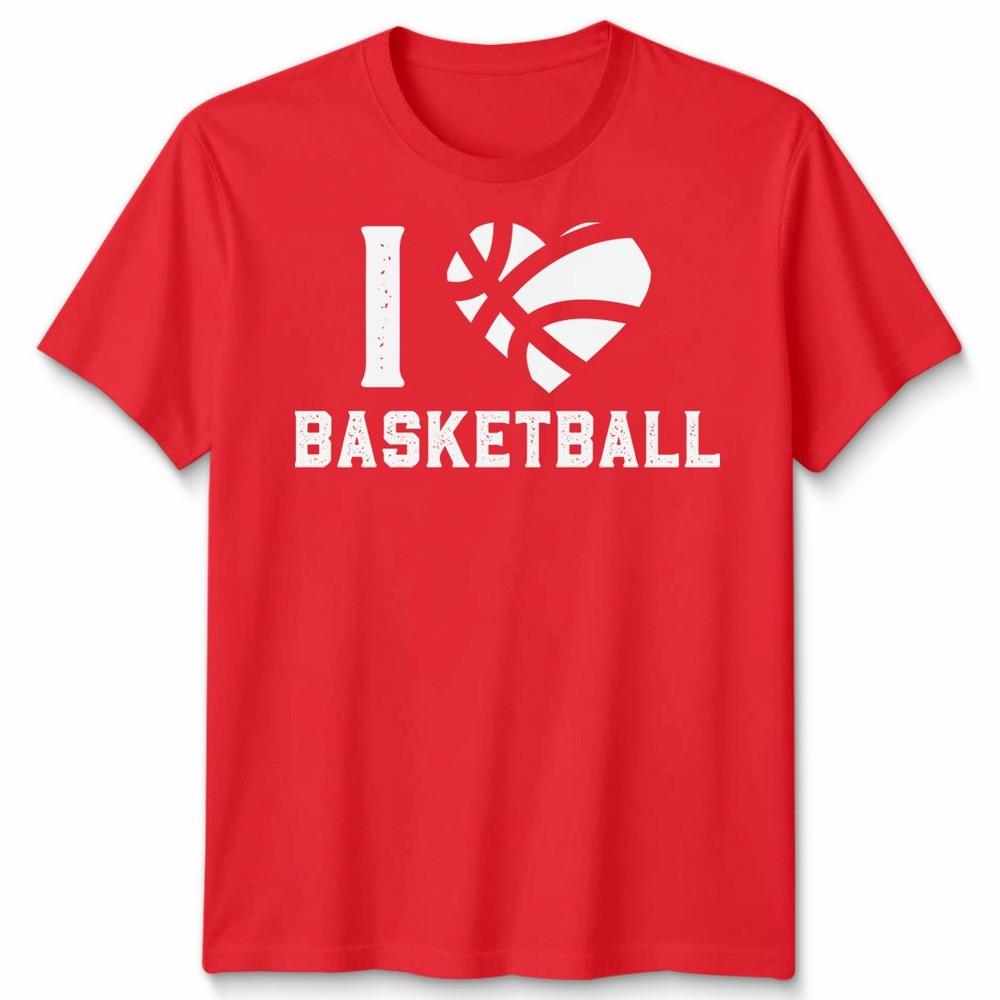 I Love Basketball Sports Fan Tee Unisex Unisex Graphic Unisex TShirt