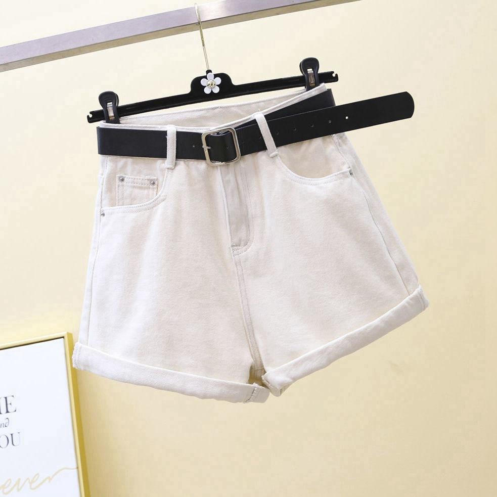 

Классика и минимализм мода универсальные повседневные женские тонкие летние шорты с высокой талией А-силуэта широкие джинсовые шорты индивидуальность трендовость S