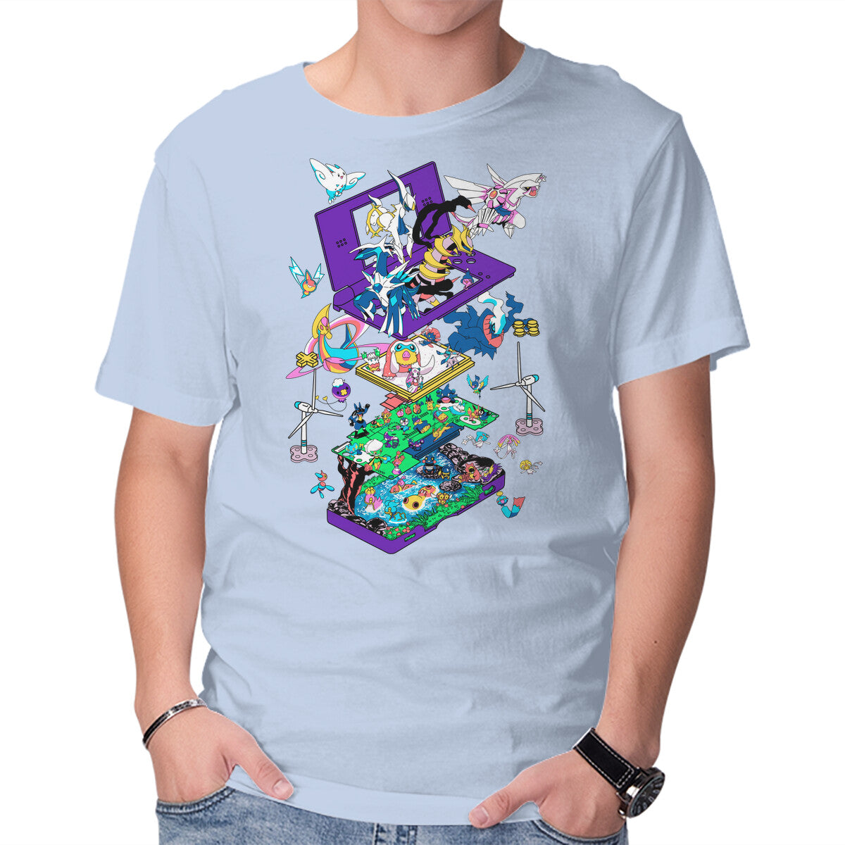 Unisex Crew Neck T-Shirt 4th Gen Graphic Short Sleeve Casual Tee XXXXL