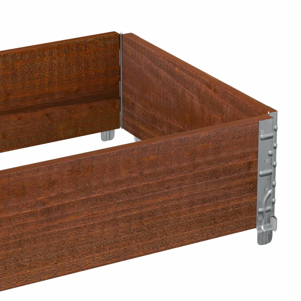 Vidaxl Pallet Extension, Brown, 100X50 Cm, Solid Pine Wood