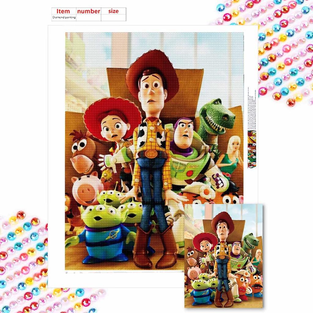 5D Diy Diamond Painting Toy Story Group Photo Full Drill Rhinestones Mosaic Embroidery Handmade Products Home Decor Gift