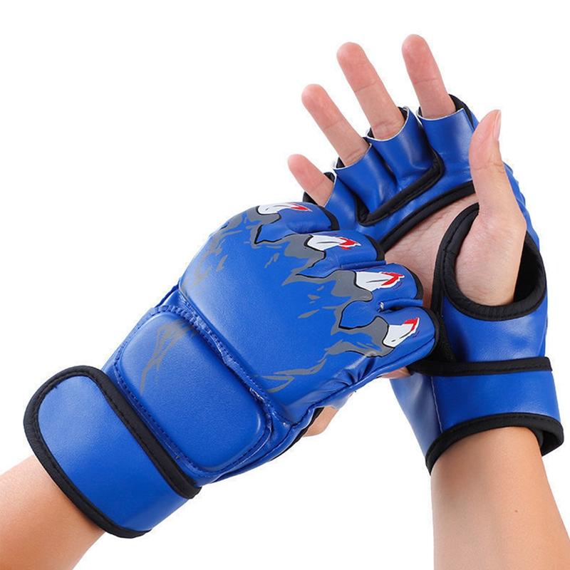Перчатки для бокса Kick MMA для мужчин и женщин PU Karate Muay Thai Guantes De Boxeo Free Fight MMA Sanda Training Adults Kids Equipment