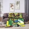 Warm Soft Blanket Picnic TMNT Game  Bedding Throws  Flannel Bedspread For Bedroom Comfortable Sofa Bed Cover