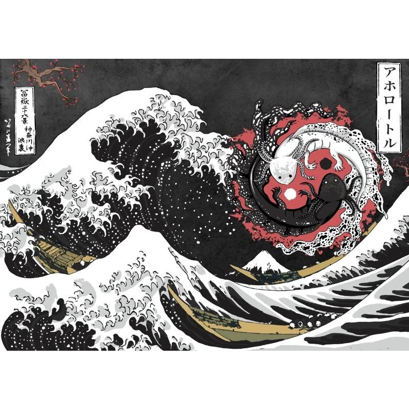 

Японский Инь Ян Карп Кои Классические Холст Картины Настенное Искусство Постеры и Принты Великая Волна Известные Художественные Картины Комната Домашний Декор 21cm×30cm NoFrame