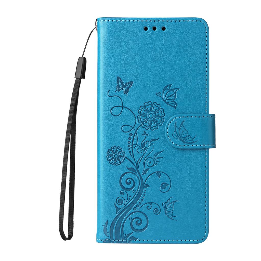 Applicable to Google 9Pro leather case, Sony Xperia 10 VI embossed butterfly love flower card wallet leather case 8Pro