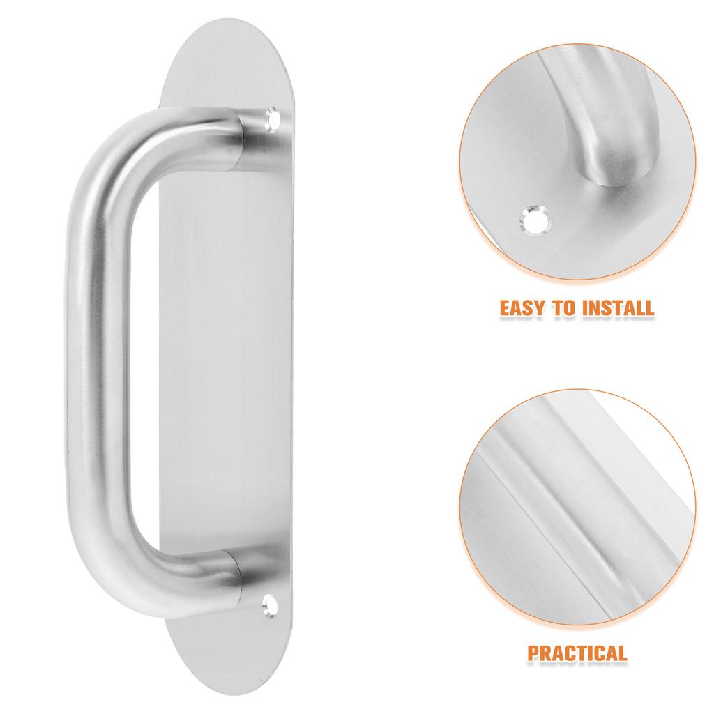 Door Handle Pull Stainless Steel Heavy Duty Push Plate For Sliding Barn Cabinet Closet Glass Shower Door Outdoor Interior