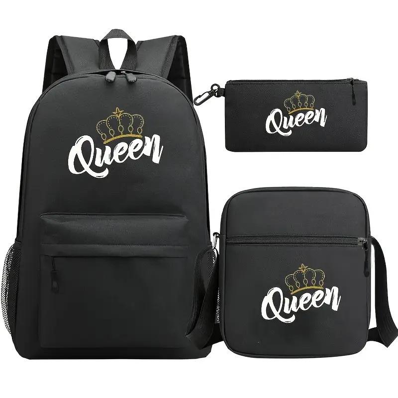 

Backpack cute student schoolbag pink schoolbag couple backpack heat transfer printing backpack Backpack