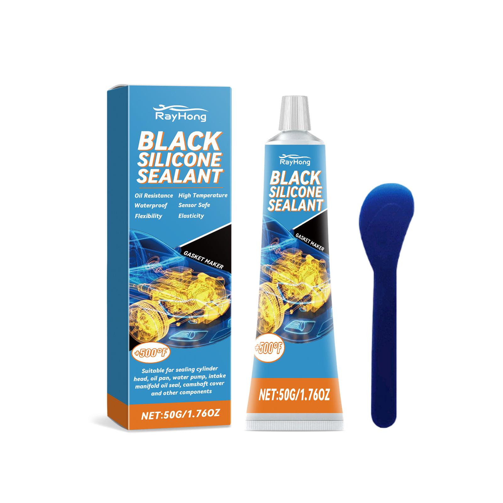

50g Car Engine Black Silicone Sealant Gasket Maker Universal Waterproof Oil-resistant Adhesive Glue Repair Sealer For Engines