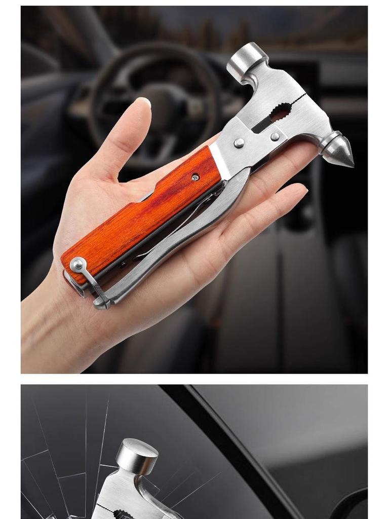 Multifunctional Car Safety Hammer: Emergency Glass Breaker & Escape Tool