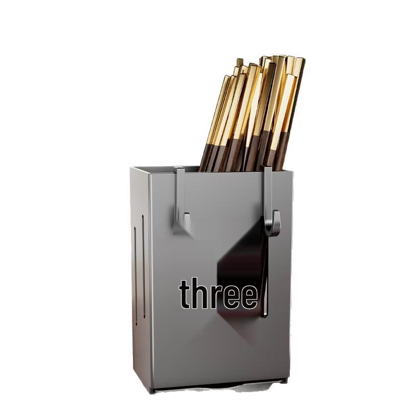 Wall-Mounted Foldable Chopsticks & Cutlery Holder