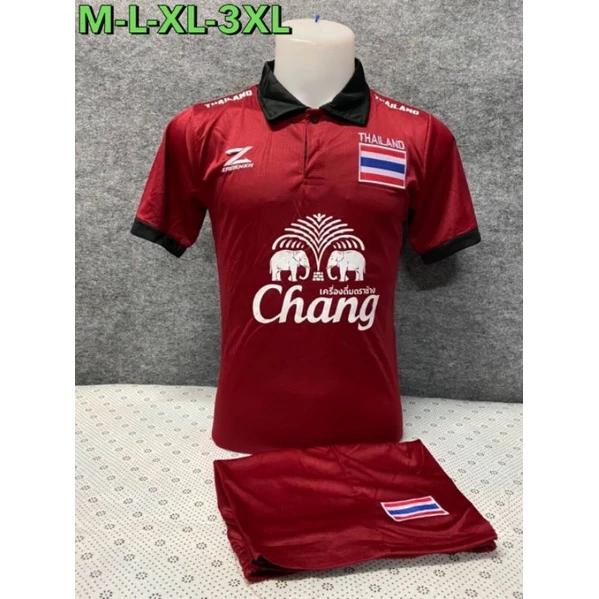 THAILAND Football Soccer Polo Vintage Shirt National Flag Badge Logo Unisex Men Women Training JERSEY Print Quick Dry Short Sleeve Uniform Elephant