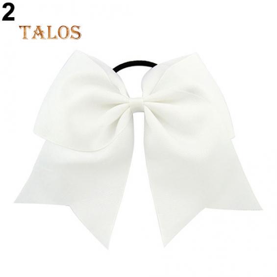 

Милый держатель для хвоста для маленьких девочек, галстук с бантом, декор, эластичная лента, повязка на голову, брелок для волос белый