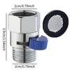 Shower Head Shut Off Valve Regulator for Bathroom Water Flow Control Valve