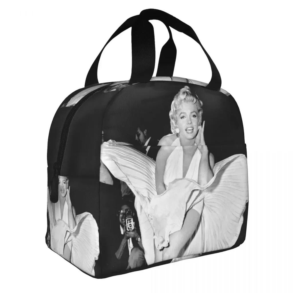 Pop Art Zlatý Warholův svačinový box Opakovaně použitelný Vodotěsný Termo chladící Jídlo Zlatá Dívka Monroe Izolovaná svačinová taška pro Ženy Pracovní tašky