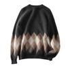 2026 Autumn/Winter Stylish European Raccoon Fur Red Loose Round Neck Pullover Sweater for Women