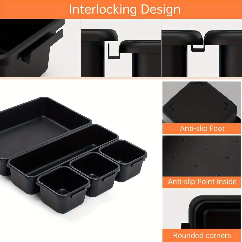 8/22/32pcs Tool Organizer Box Tray Dividers Set Workbench Cabinet Bins Tool Chest Drawer Organization Garage Hardware Tool Tray