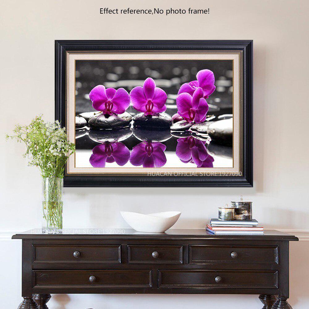 Diamond Mosaic Flower And River 5D DIY Diamond Painting Embroidery Rhinestones