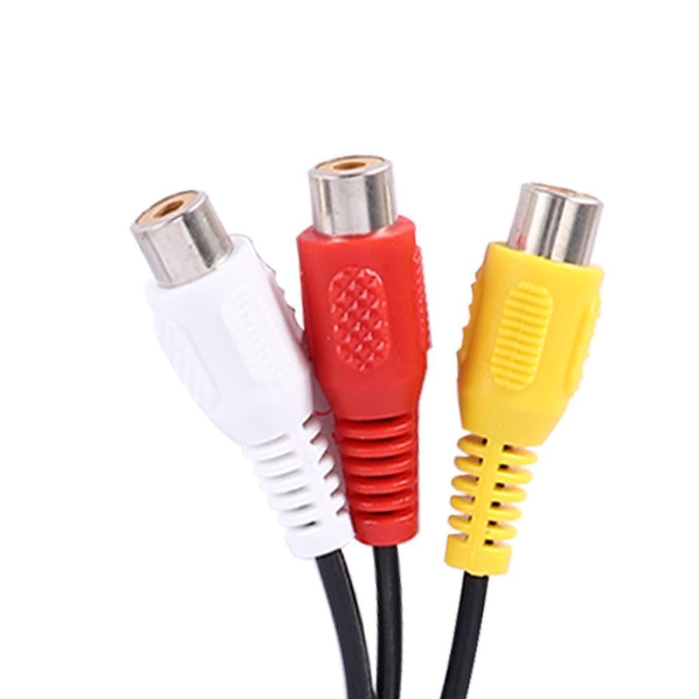 Durable USB Male AV Cord 3-RCA Female Video Cables Video Adapter Converter Cable