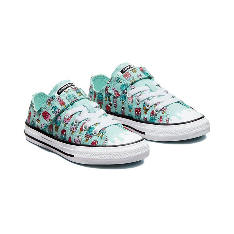 Converse Chuck Taylor All Star Low Easy-On PS Sweet Scoops Kids Sneakers Blue Light-Dew Prime-Pink A02151F