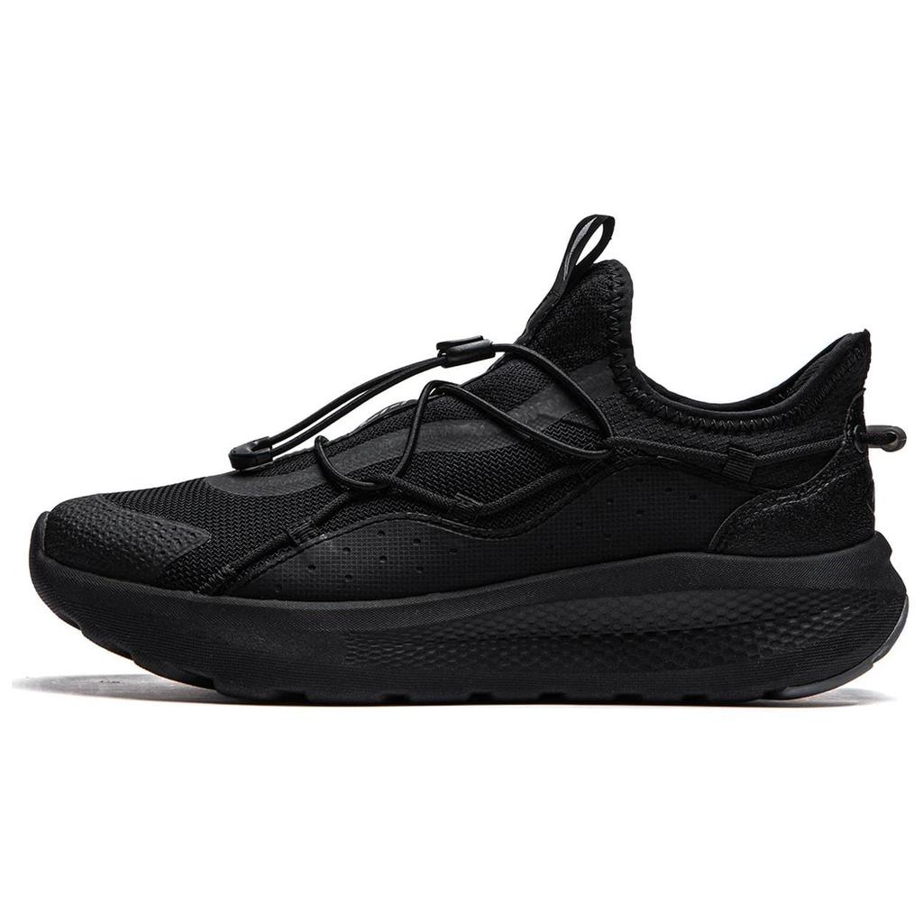 Li Ning Cloud Yi Slip-On Niedrige Freizeitschuhe Herren Schwarz AGLU263-4