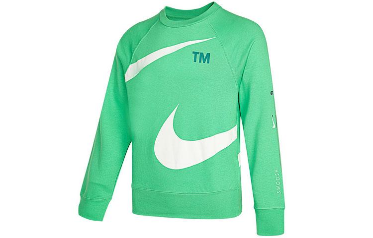 Nike Sweatshirts Men's Green Crew Neck Moderate Regular DD6097-362