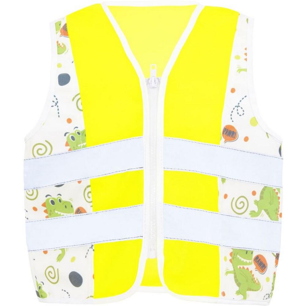 Korntex Childrens/Kids Action Dinosaurs CO² Neutral T-Rex Safety Hi-Vis Vest