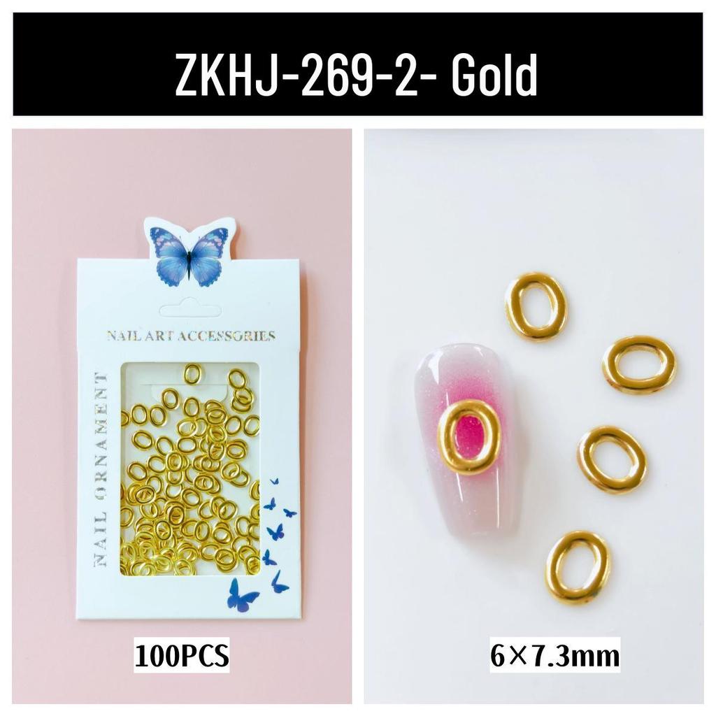 Nail Art Decorations: LOVE Letters, Hearts, Flowers, Metal Alloy Hollow Designs for DIY Journals