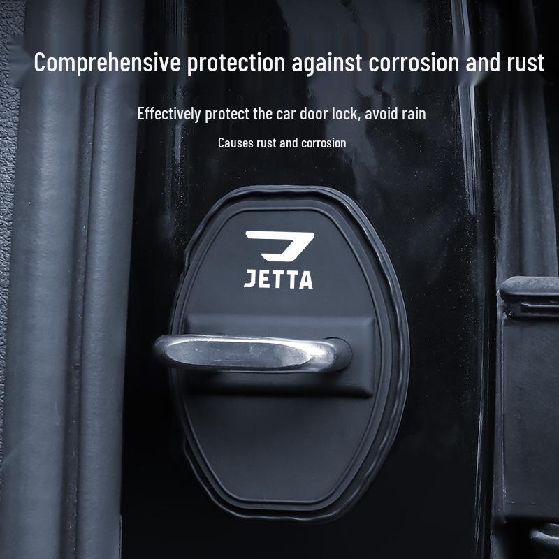Jetta VS7 Car Door Lock Dustproof Anti-rust Silicone Sleeve with Cushioning and Shock Absorption.