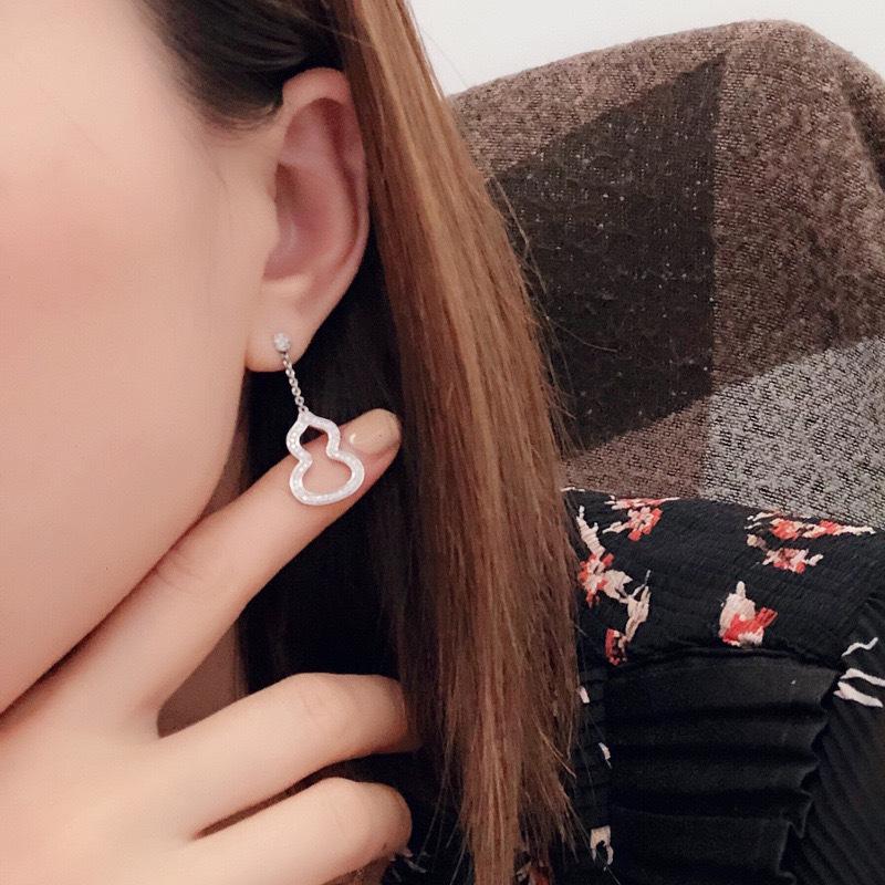 Guochaofeng Fritillary Onyx Fulu Gourd Stud Earrings Versatile Earrings Earrings Earrings Jewelry