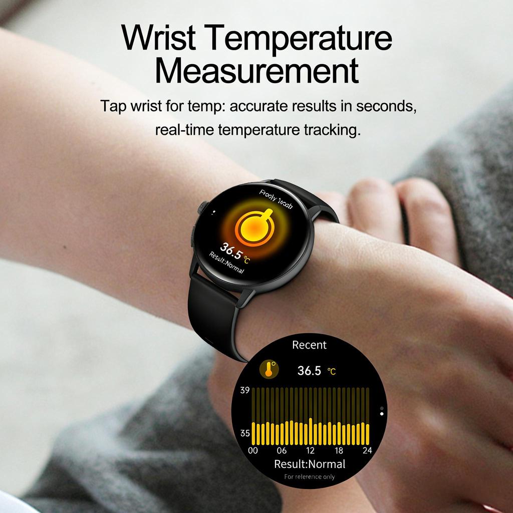 SACOSDING AMOLED Screen Men Smart Watch  Health Monitoring AI Dial AI intelligent Q&A BT Calling Outdoor Sports Fitness Women Smartwatch