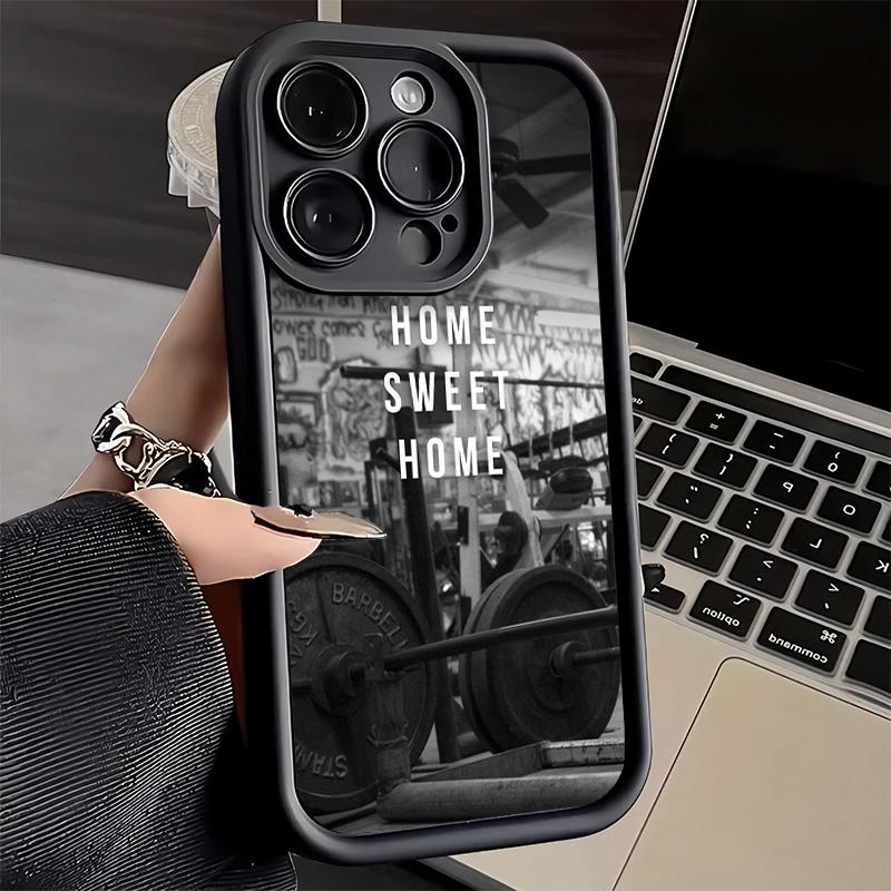 

Phone Case for iPhone 17 Air 16E 15 16 Pro Max Gym Mode Fitness Bodybuilding Cover 14 Plus 13 12 Mini Soft Shell Silicone Fundas iPhone 13