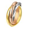 Petrecere Femei Minimalist Linked Triple Circle Finger Ring Bijuterii Cadou de Valentine