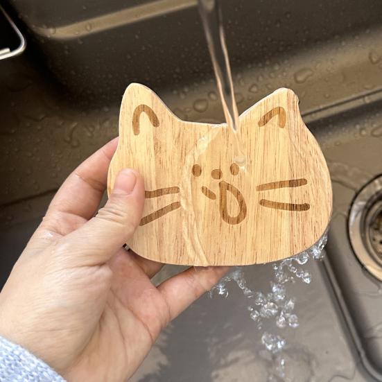 Untersetzer aus Holz Niedliches Cartoon-Tier Wärmeisolierung Tischsets für Kaffee- und Teetassen Multifunktionale Heimdekoration Küchen- und Büroaccessoires