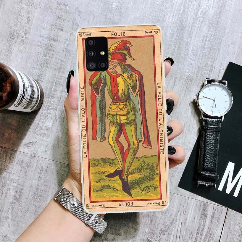Tarot Cards Reading Art Phone Case For Samsung Galaxy A12 A22 A32 A42 A52 A72 A51 A71 5G A41 A31 A21 A02S M12 M21 M31 M30S
